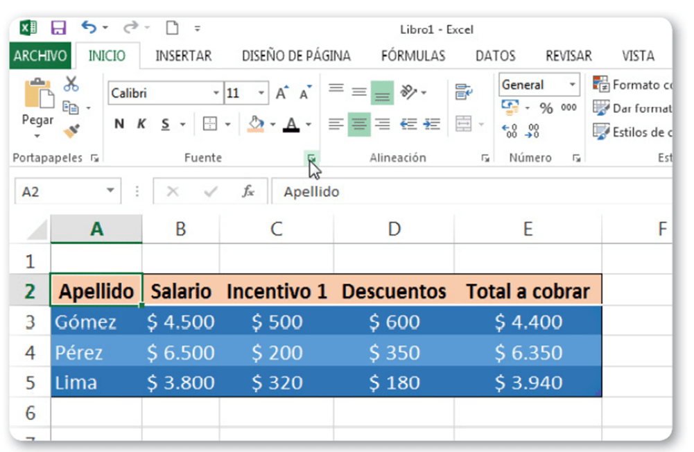 Formato avanzado de fuentes