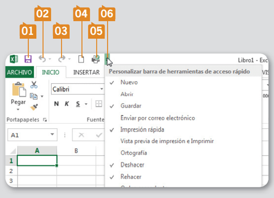 BARRA DE HERRAMIENTAS DE ACCESO RÁPIDO