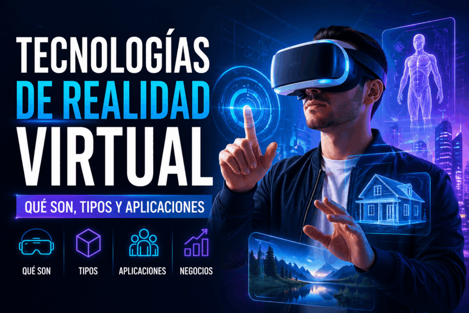 Tecnologías de realidad virtual: qué son, tipos, ejemplos y aplicaciones