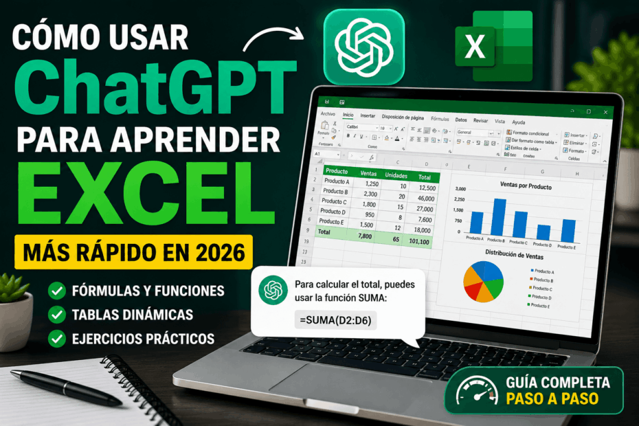 Cómo usar ChatGPT para aprender Excel más rápido en 2026