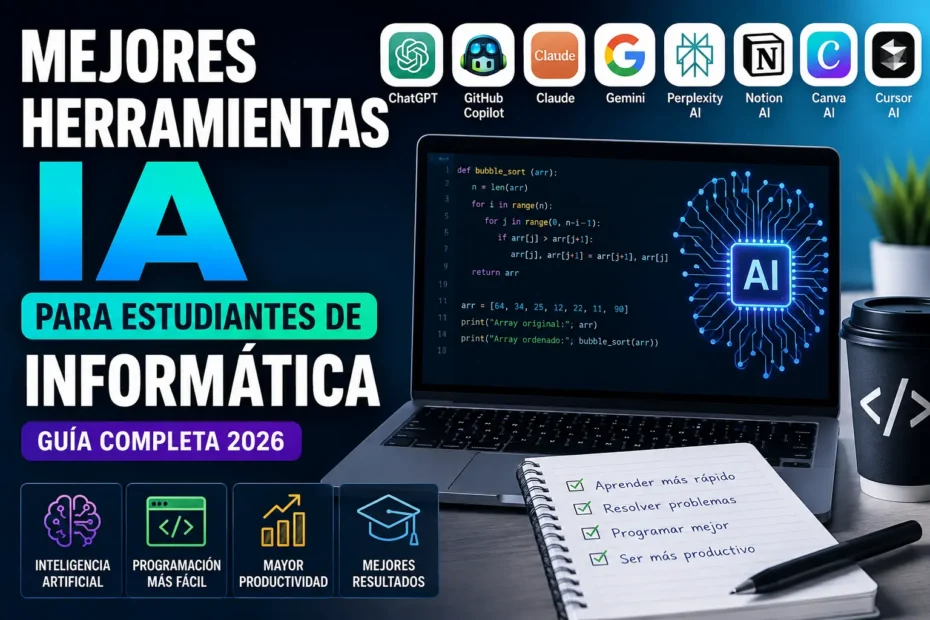 mejores herramientas ia para estudiantes de informática