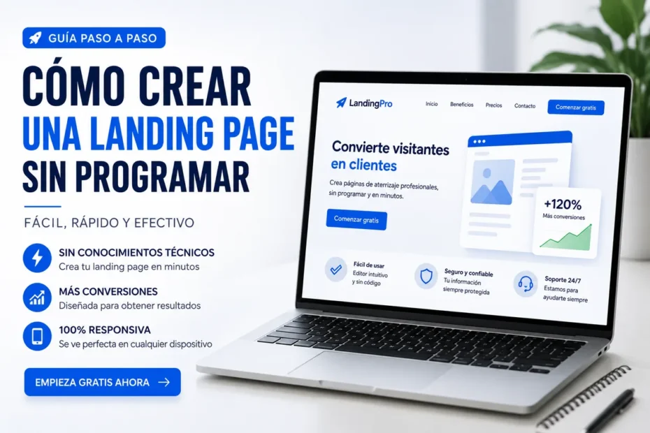 Cómo crear una landing page sin programar paso a paso